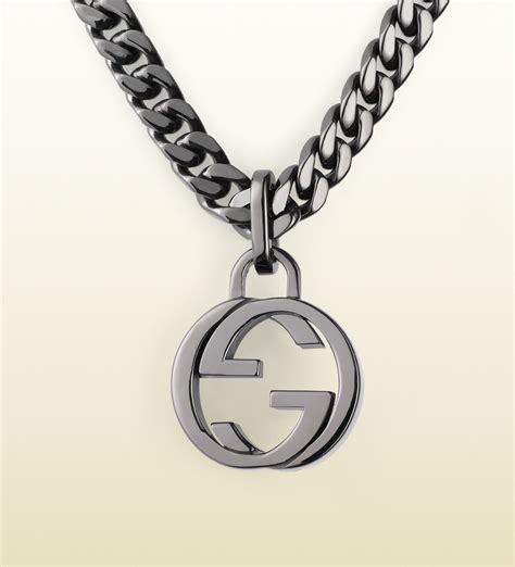 gucci silver charm necklace